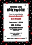 personalized hollywood invitation